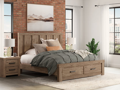 Myers Furniture Outlet - Ashley Furniture - Oliandon Bedroom - King Panel Storage Bed - PCB2844B7