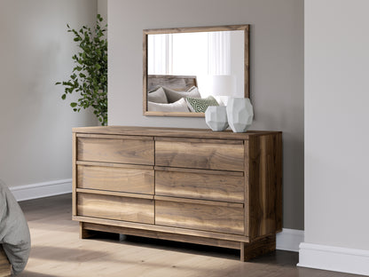Myers Furniture Outlet - Ashley Furniture - Chirason Bedroom - Dresser and Mirror / Brown - PCB3367B1