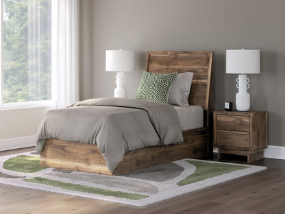 Myers Furniture Outlet - Ashley Furniture - Chirason Bedroom - Twin Panel Bed / Brown - PCB3367B21
