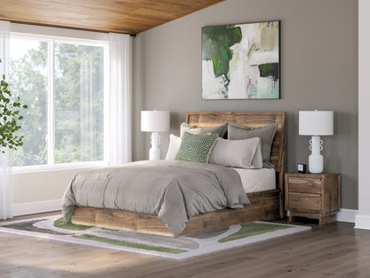 Myers Furniture Outlet - Ashley Furniture - Chirason Bedroom - Queen Panel Bed / Brown - PCB3367B2