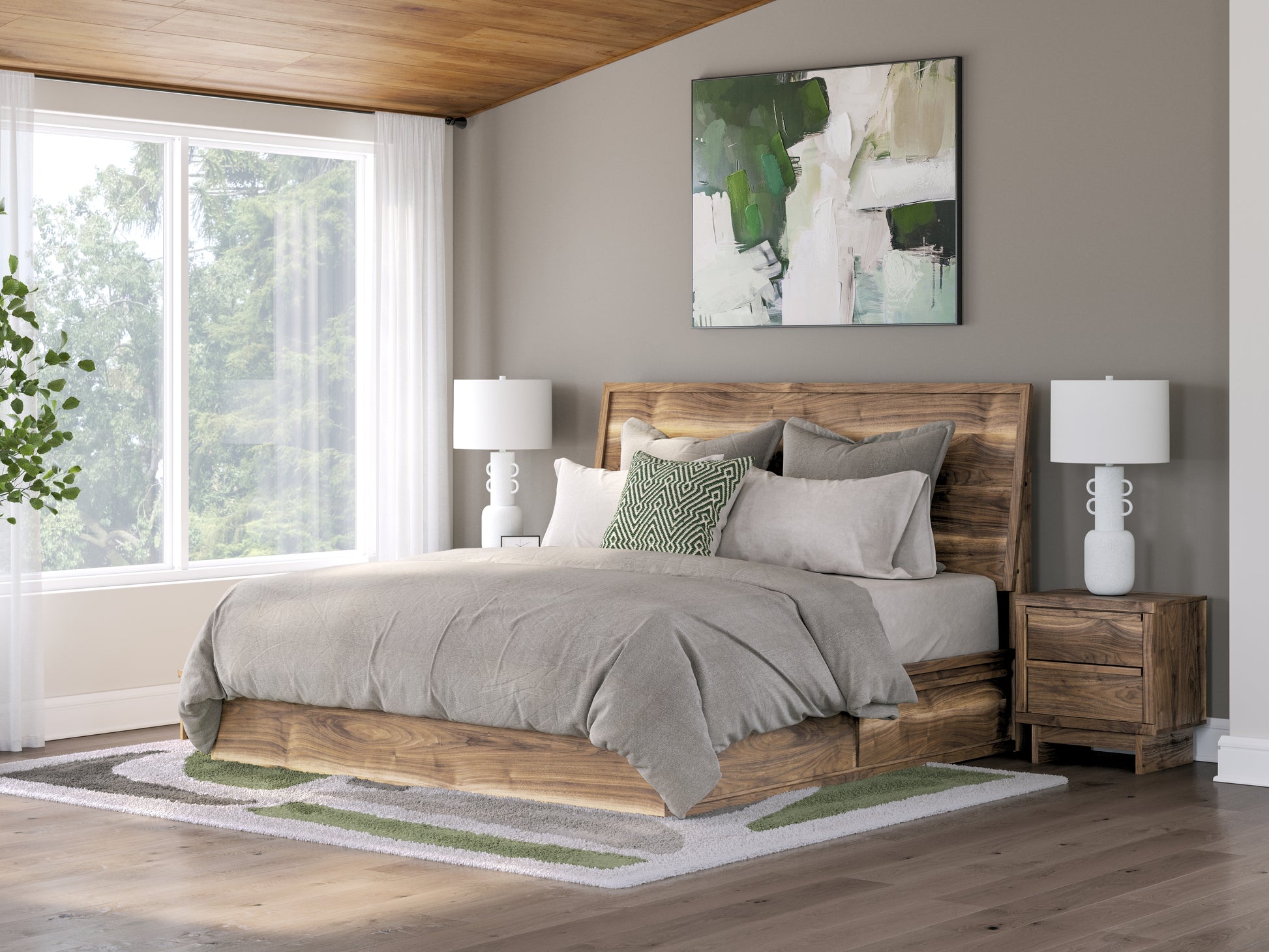 Myers Furniture Outlet - Ashley Furniture - Chirason Bedroom - Two Drawer Night Stand / Brown - PCB3367-92
