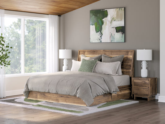 Myers Furniture Outlet - Ashley Furniture - Chirason Bedroom - Two Drawer Night Stand / Brown - PCB3367-92