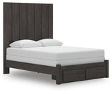 Queen Panel Storage Bed