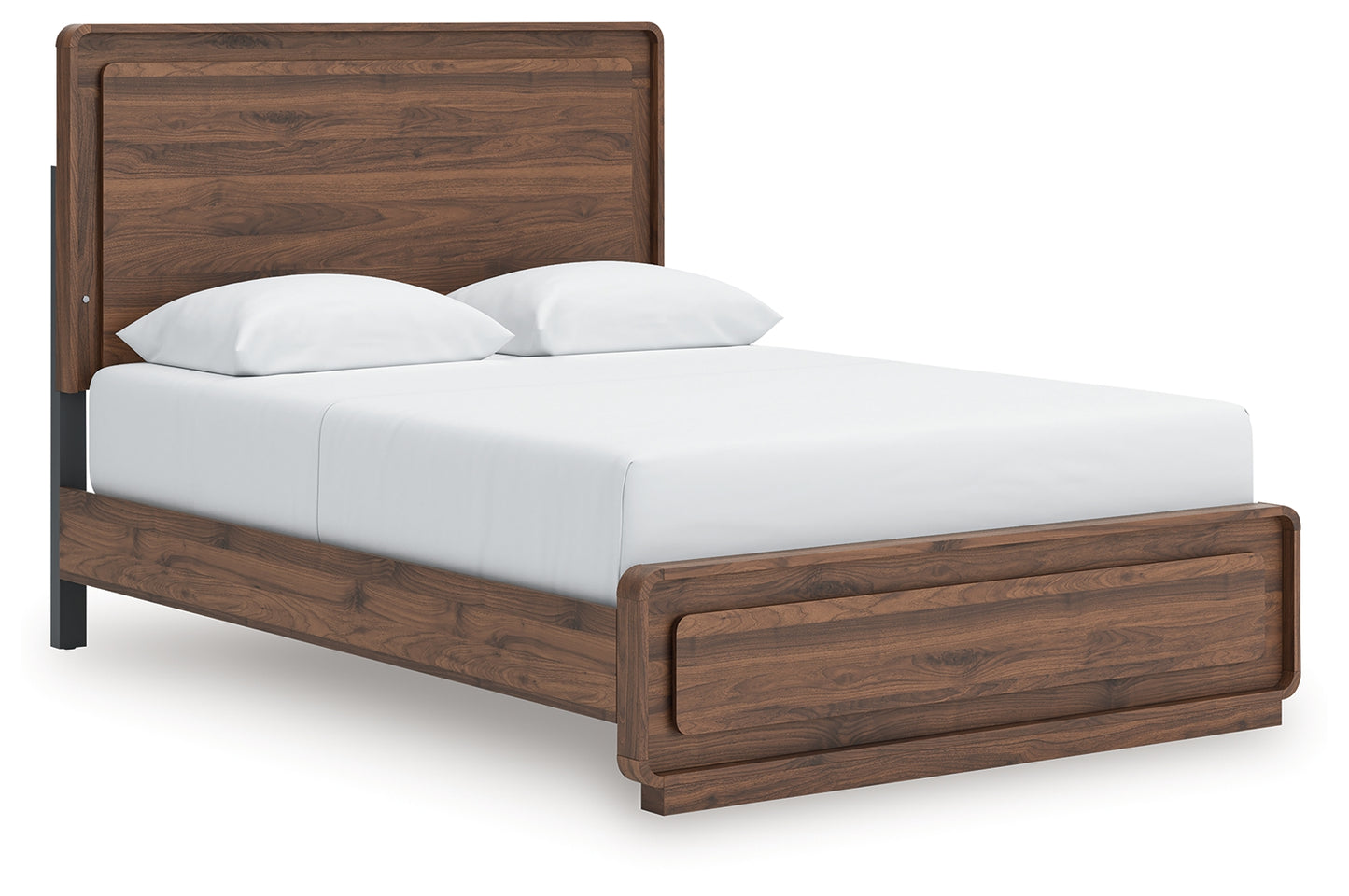 Myers Furniture Outlet - Ashley Furniture - Fortlorn Bedroom - Queen Panel Bed / Walnut Brown - PCB386B2