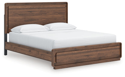 Myers Furniture Outlet - Ashley Furniture - Fortlorn Bedroom - California King Panel Bed / Walnut Brown - PCB386B5