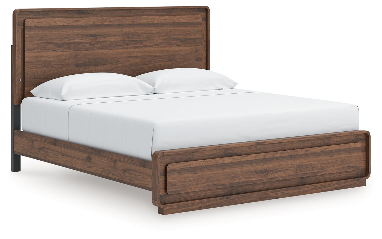 Myers Furniture Outlet - Ashley Furniture - Fortlorn Bedroom - King Panel Bed / Walnut Brown - PCB386B4