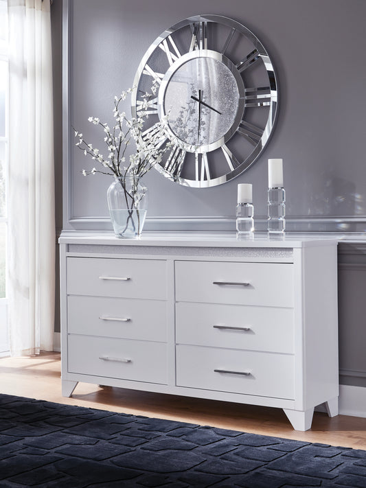 Myers Furniture Outlet - Ashley Furniture - Jarlee Bedroom - Four Drawer Chest / White - PCB392-46