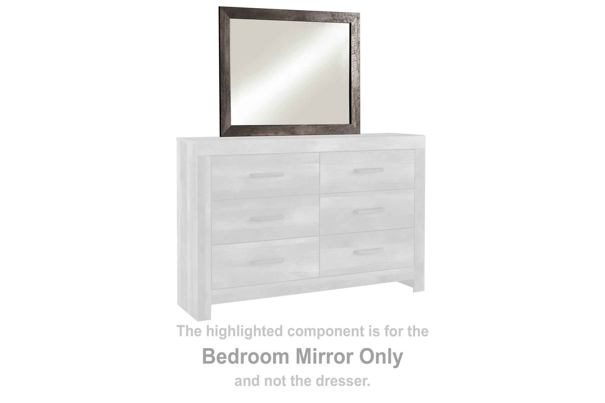 Myers Furniture Outlet - Ashley Furniture - Wynnlow Bedroom - Bedroom Mirror / Gray - B440-36