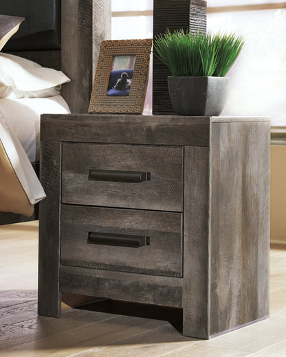 Myers Furniture Outlet - Ashley Furniture - Wynnlow Bedroom - Two Drawer Night Stand / Gray - B440-92
