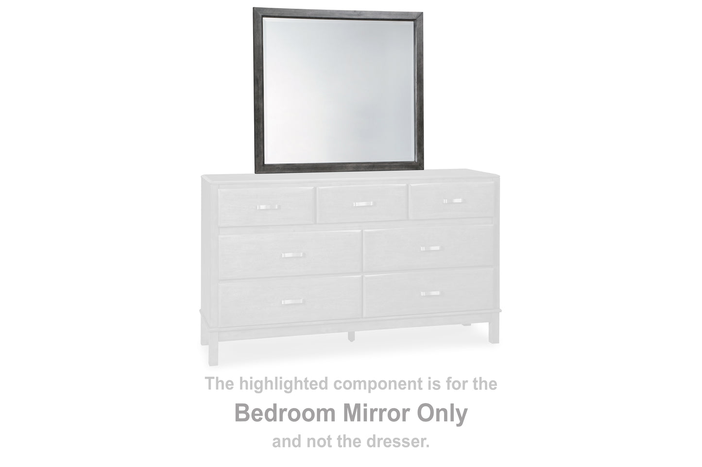 Myers Furniture Outlet - Ashley Furniture - Caitbrook Bedroom - Bedroom Mirror / Gray - B476-36