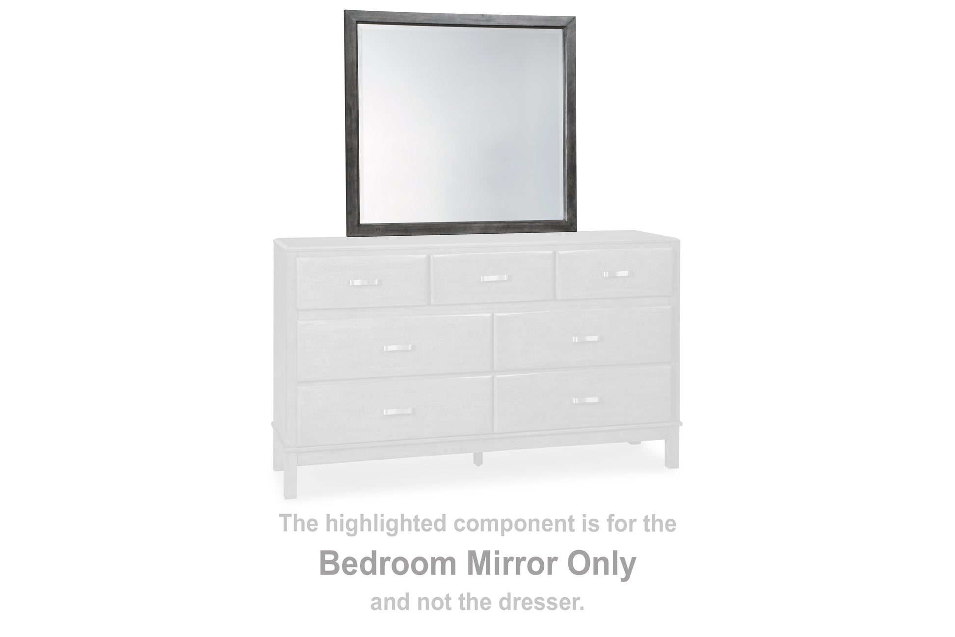 Myers Furniture Outlet - Ashley Furniture - Caitbrook Bedroom - Bedroom Mirror / Gray - B476-36