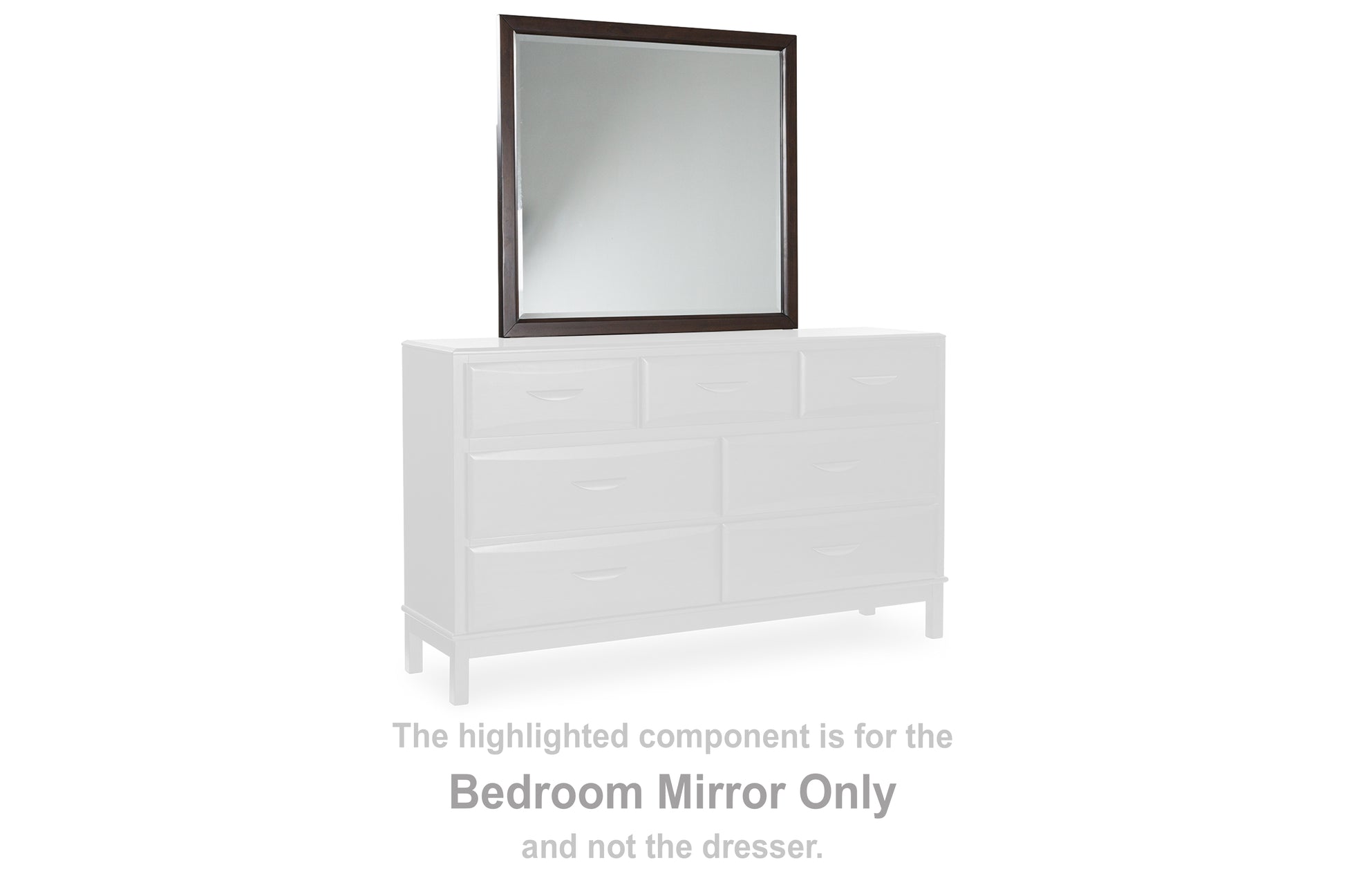 Myers Furniture Outlet - Ashley Furniture - Vanmore Bedroom - Bedroom Mirror / Dark Brown - B479-36
