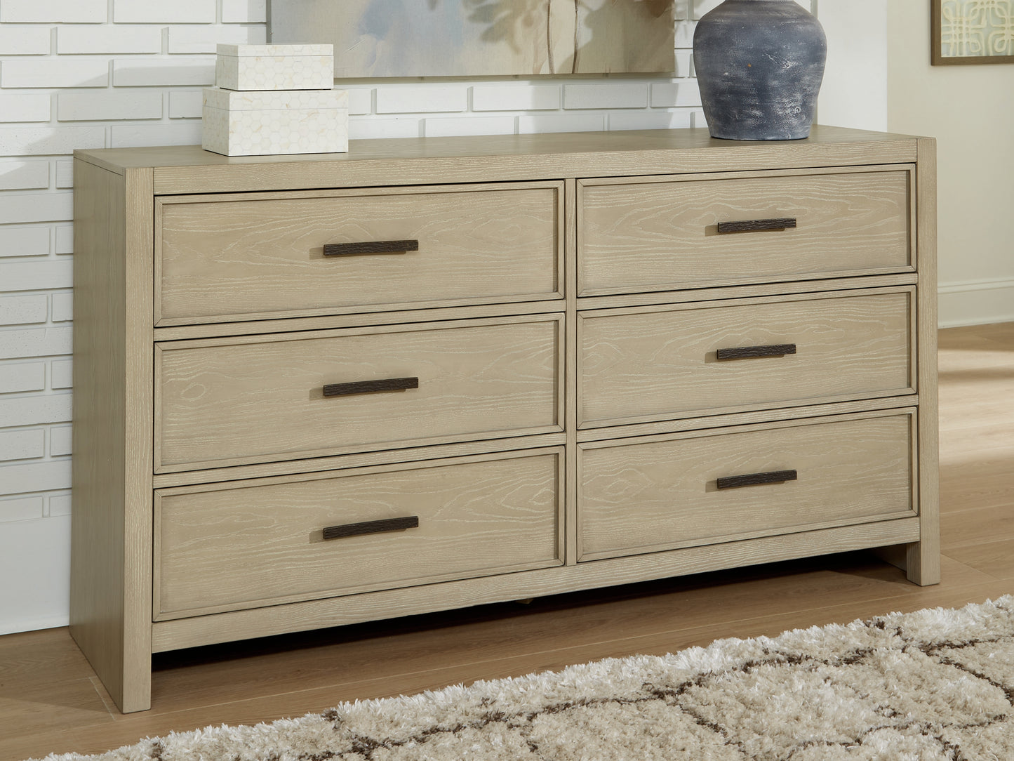 Myers Furniture Outlet - Ashley Furniture - Calmoro Bedroom - Dresser / Gray - B602-31