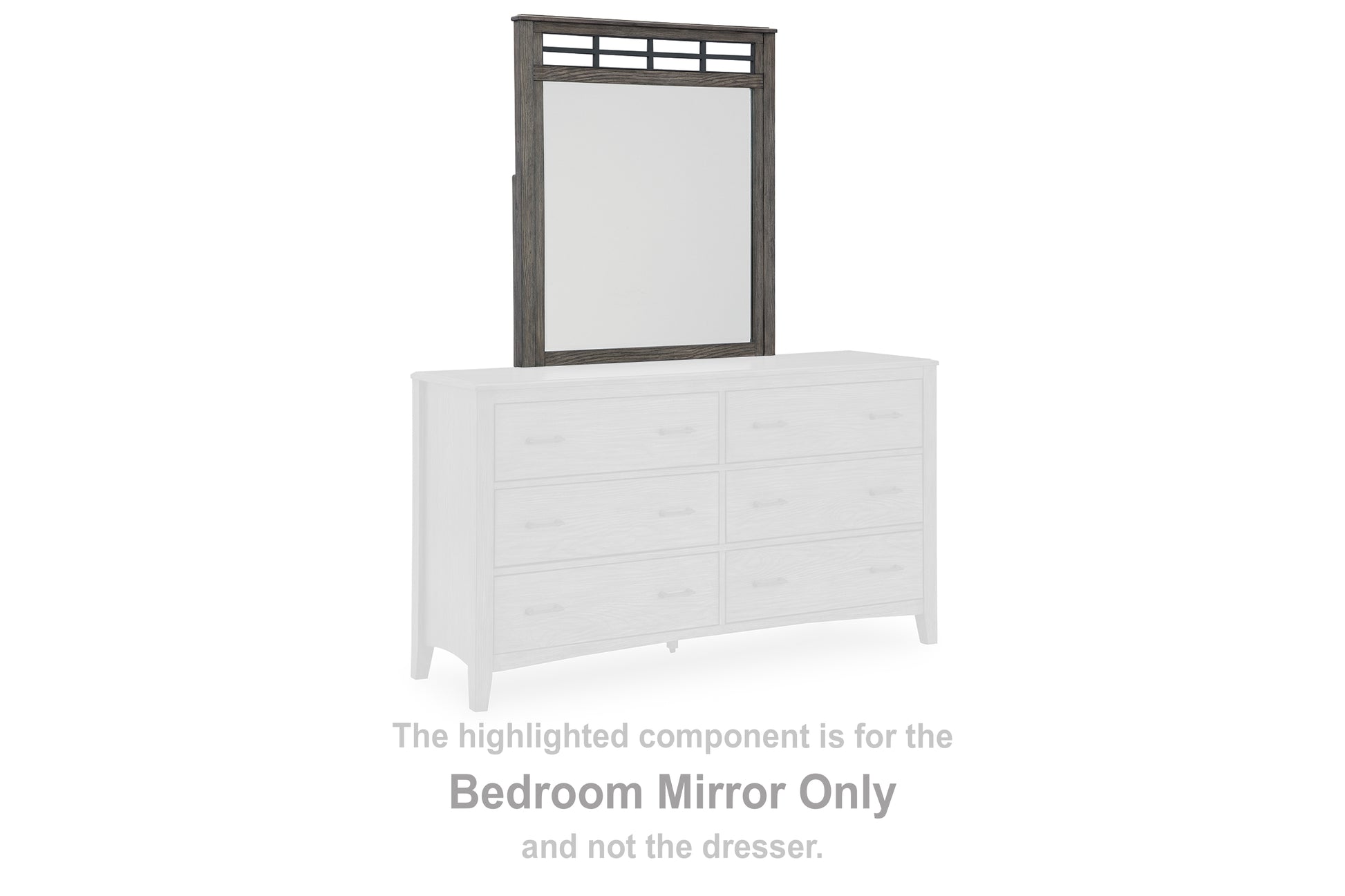 Myers Furniture Outlet - Ashley Furniture - Montillan Bedroom - Bedroom Mirror / Grayish Brown - B651-36