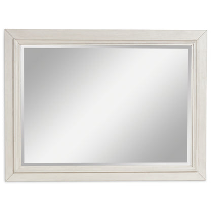 Myers Furniture Outlet - Ashley Furniture - Shaybrock Bedroom - Bedroom Mirror / Antique White/Brown - B683-36