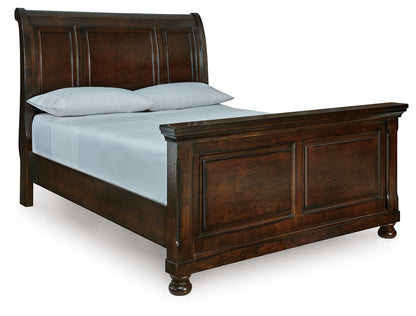 Myers Furniture Outlet - Ashley Furniture - Porter Bedroom - Queen Sleigh Bed / Rustic Brown - B697B48