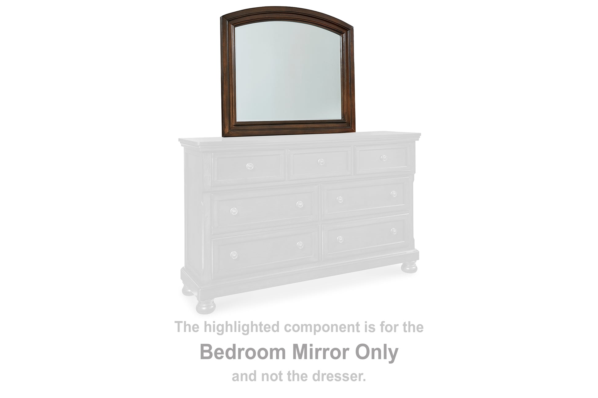 Myers Furniture Outlet - Ashley Furniture - Porter Bedroom - Bedroom Mirror / Rustic Brown - B697-36