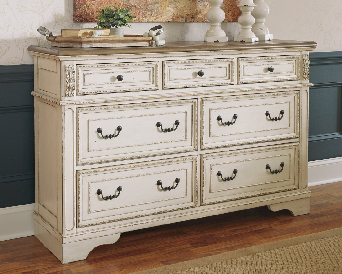 Myers Furniture Outlet - Ashley Furniture - Realyn Bedroom - Dresser / Two-tone - B743-31