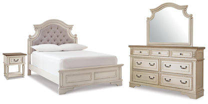 Myers Furniture Outlet - Ashley Furniture - Realyn King Panel Bed, Dresser, Mirror and Nightstand - King Panel Bed, Dresser, Mirror and Nightstand - B743B78