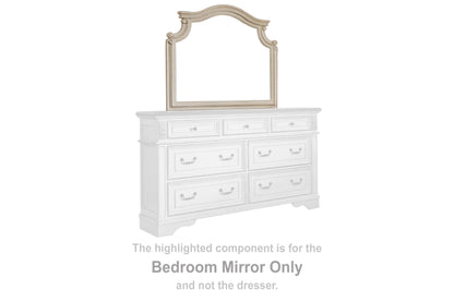 Myers Furniture Outlet - Ashley Furniture - Realyn Bedroom - Bedroom Mirror / Chipped White - B743-36