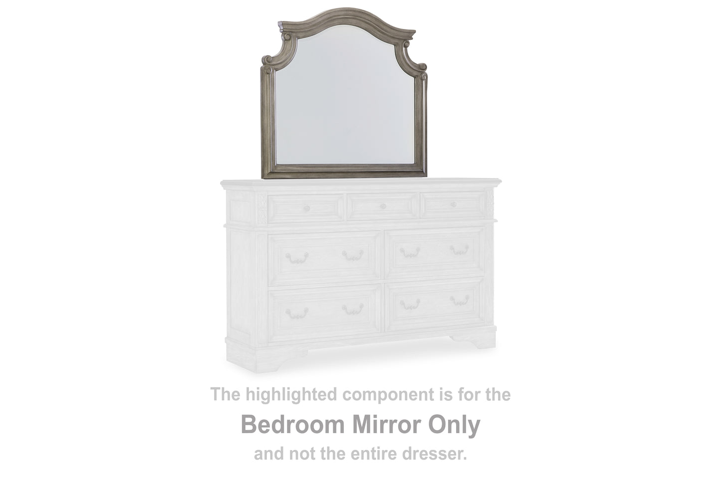 Myers Furniture Outlet - Ashley Furniture - Lodenbay Bedroom - Bedroom Mirror / Antique Gray - B751-36