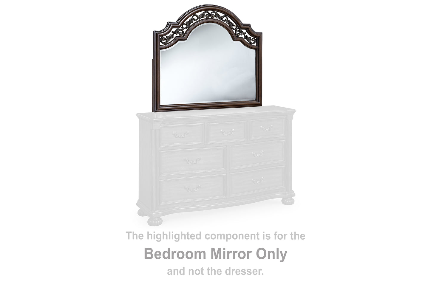 Myers Furniture Outlet - Ashley Furniture - Lavinton Bedroom - Bedroom Mirror / Brown - B764-36