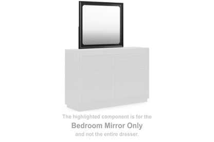 Myers Furniture Outlet - Ashley Furniture - Londer Bedroom - Bedroom Mirror / Black - B768-36
