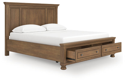 Myers Furniture Outlet - Ashley Furniture - Feddinger Bedroom - California King Panel Storage Bed / Medium Brown - PCB779B13