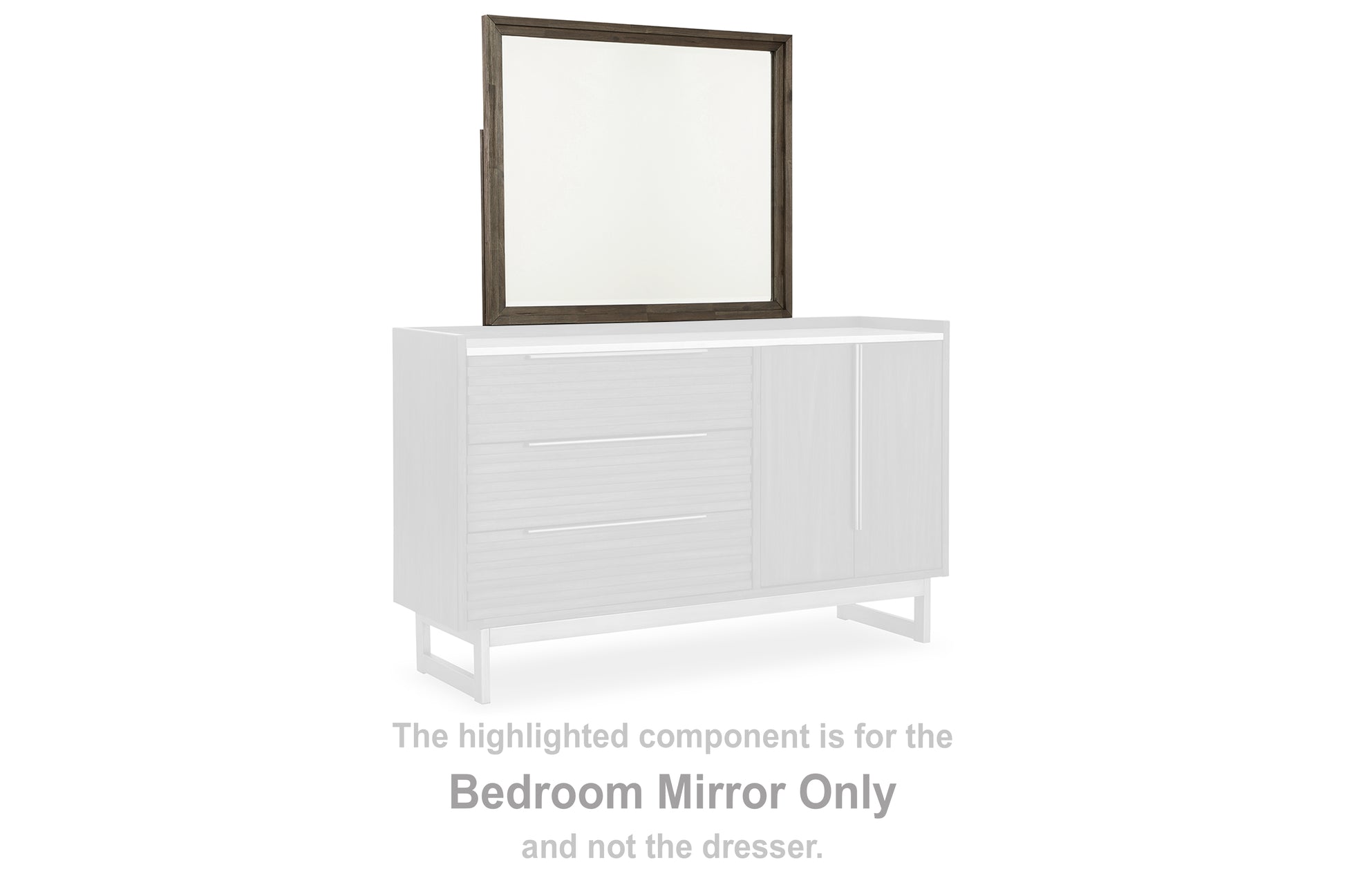 Myers Furniture Outlet - Ashley Furniture - Arkenton Bedroom - Bedroom Mirror / Grayish Brown - B786-36