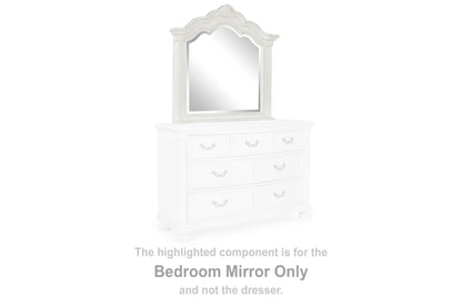 Myers Furniture Outlet - Ashley Furniture - Montelaine Bedroom - Bedroom Mirror / Antique White - B795-36