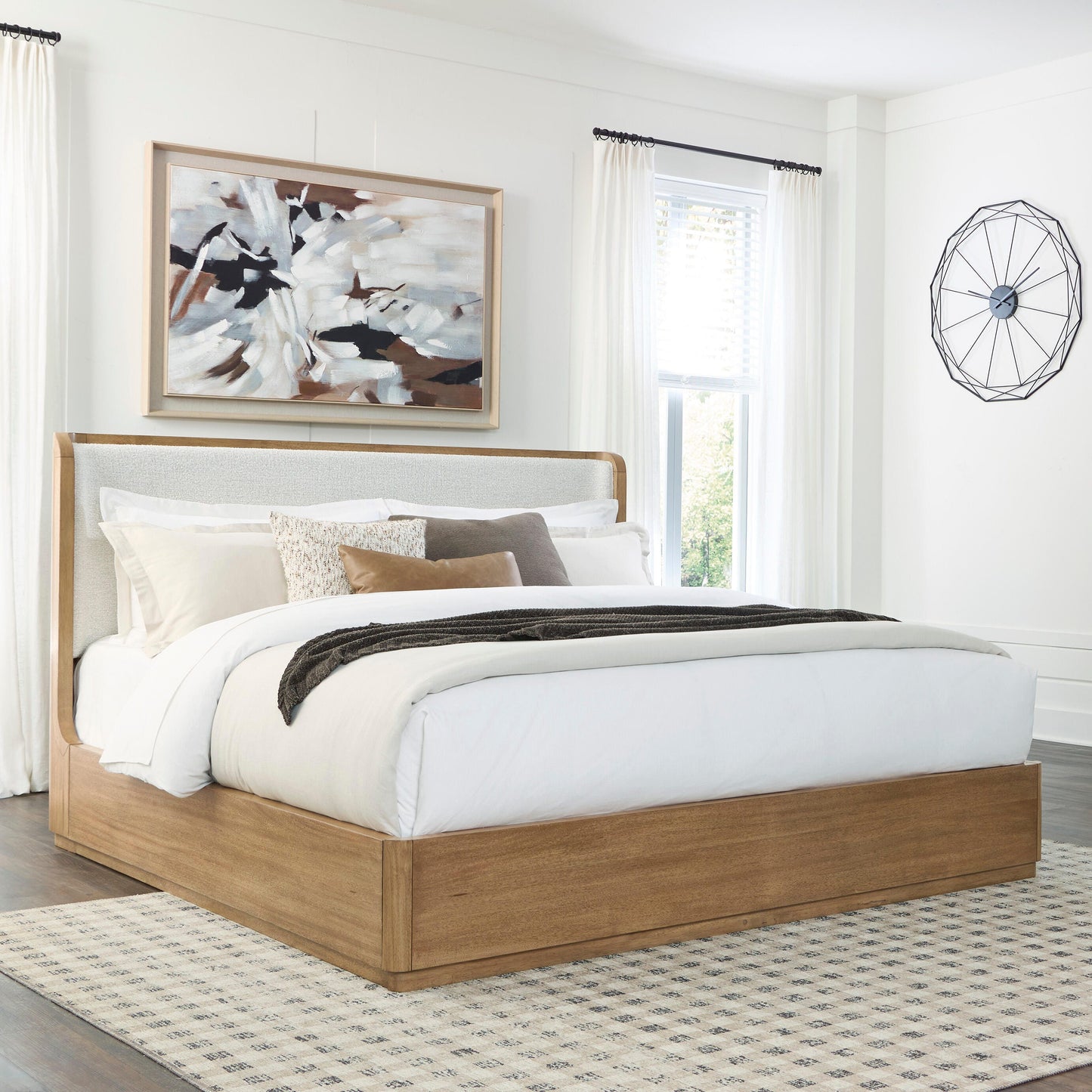Myers Furniture Outlet - Ashley Furniture - Pamaria Bedroom - California King Upholstered Panel Bed - PCB802B8