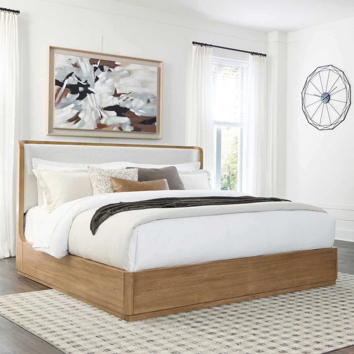 Myers Furniture Outlet - Ashley Furniture - Pamaria Bedroom - California King Upholstered Panel Bed - PCB802B8