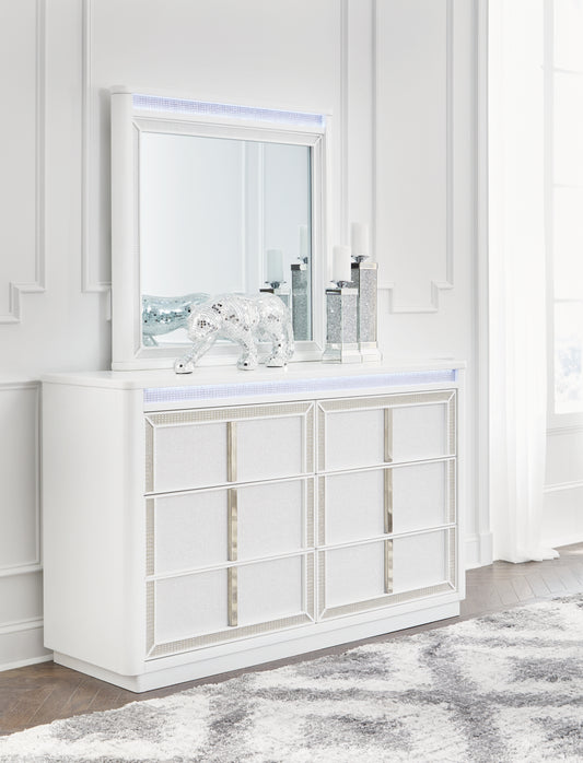 Myers Furniture Outlet - Ashley Furniture - Chalanna Bedroom - Two Drawer Night Stand / White - B822-92