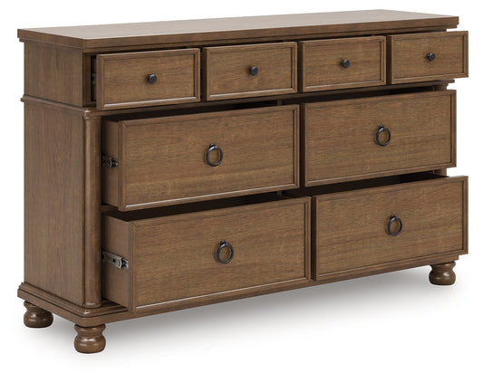 Myers Furniture Outlet - Ashley Furniture - Rowlenstown Bedroom - California King Poster Bed / Brown - PCB824B5