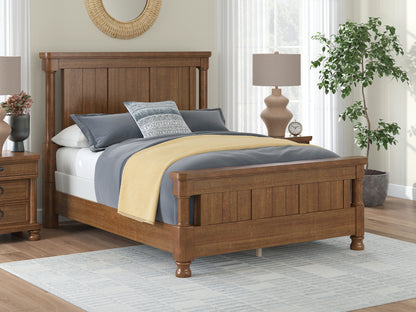 Myers Furniture Outlet - Ashley Furniture - Rowlenstown Bedroom - Queen Poster Bed / Brown - PCB824B2