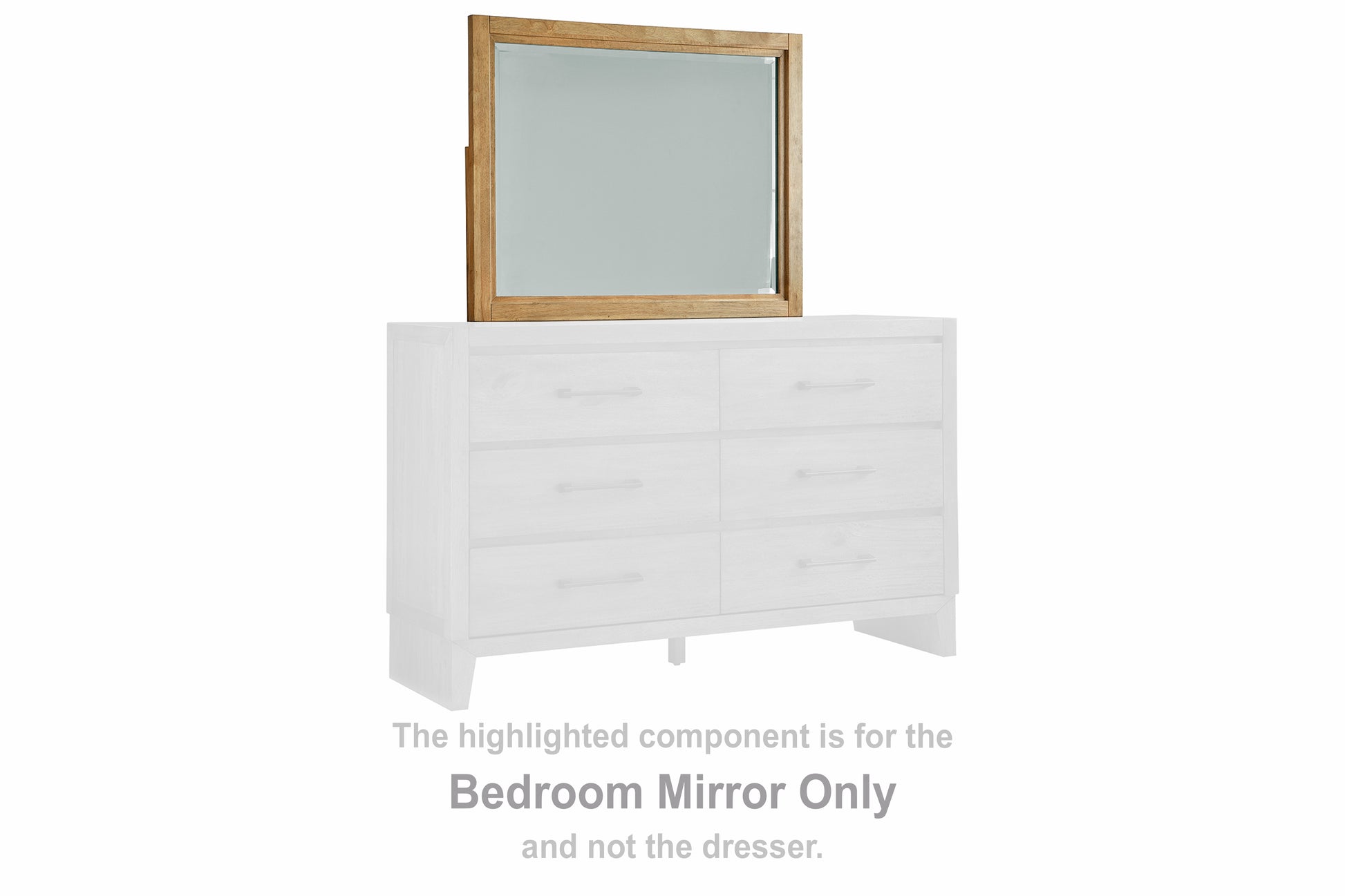 Myers Furniture Outlet - Ashley Furniture - Sherbana Bedroom - Bedroom Mirror / Light Brown - B833-36