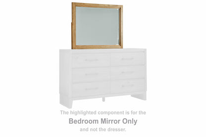 Myers Furniture Outlet - Ashley Furniture - Sherbana Bedroom - Bedroom Mirror / Light Brown - B833-36