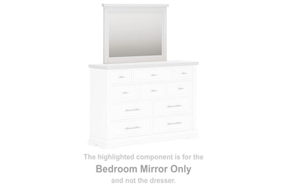 Myers Furniture Outlet - Ashley Furniture - Ashbryn Bedroom - Bedroom Mirror / White/Natural - B844-36