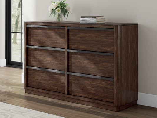 Myers Furniture Outlet - Ashley Furniture - Dilenno Bedroom - Two Drawer Night Stand / Dark Brown - PCB857-92