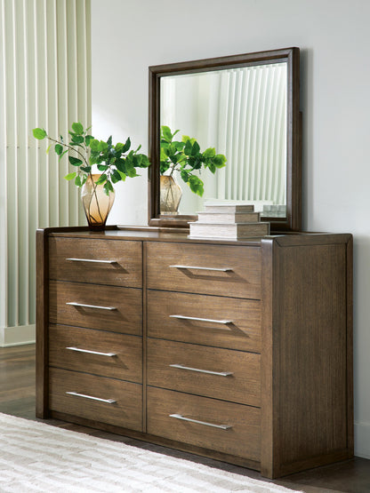 Myers Furniture Outlet - Ashley Furniture - Marxmore Bedroom - Dresser and Mirror / Brown - B863B1
