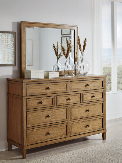 Myers Furniture Outlet - Ashley Furniture - Sharlance Bedroom - Dresser and Mirror / Brown - B895B1