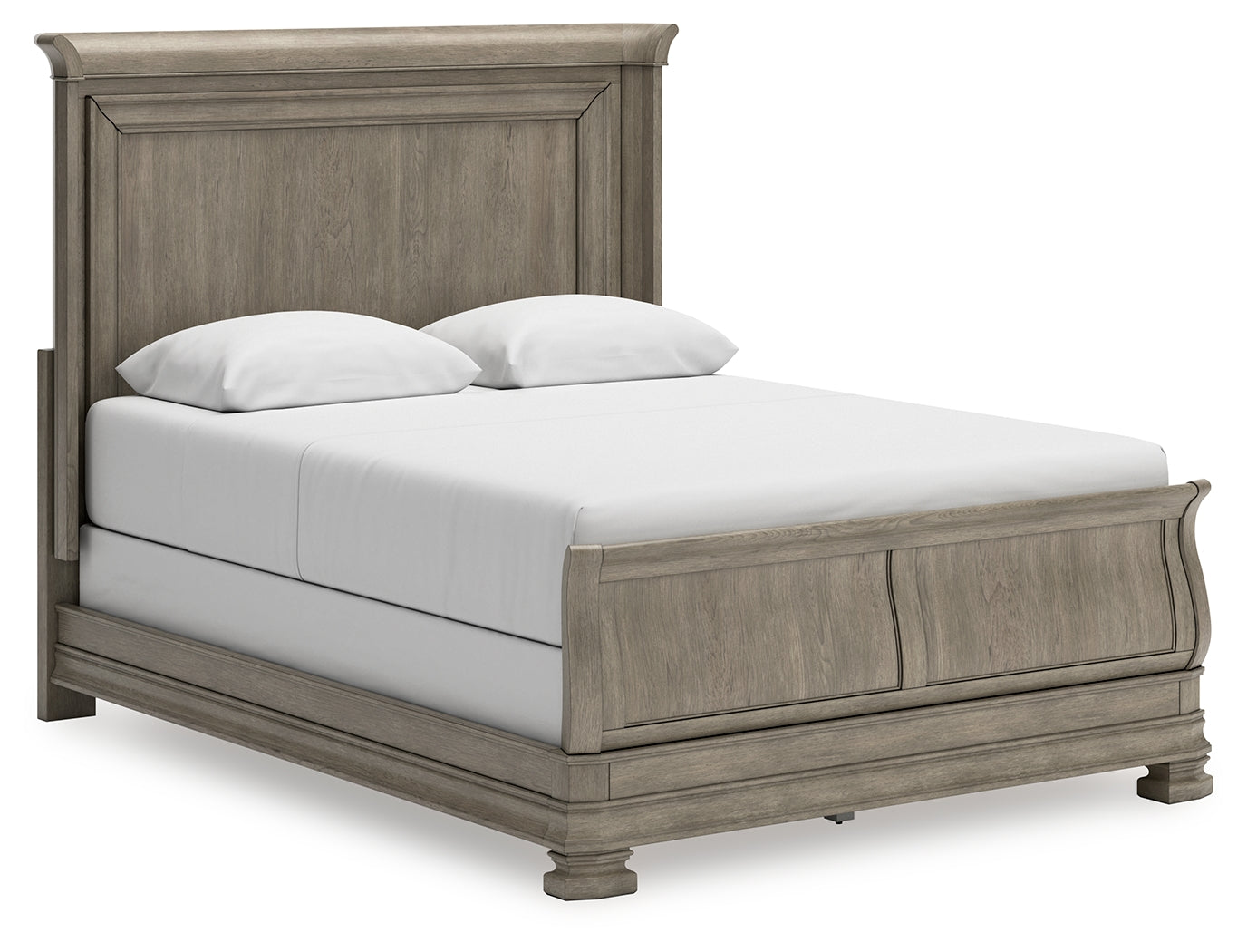 Myers Furniture Outlet - Ashley Furniture - Lexorne Bedroom - Queen Sleigh Bed / Gray - B924B2