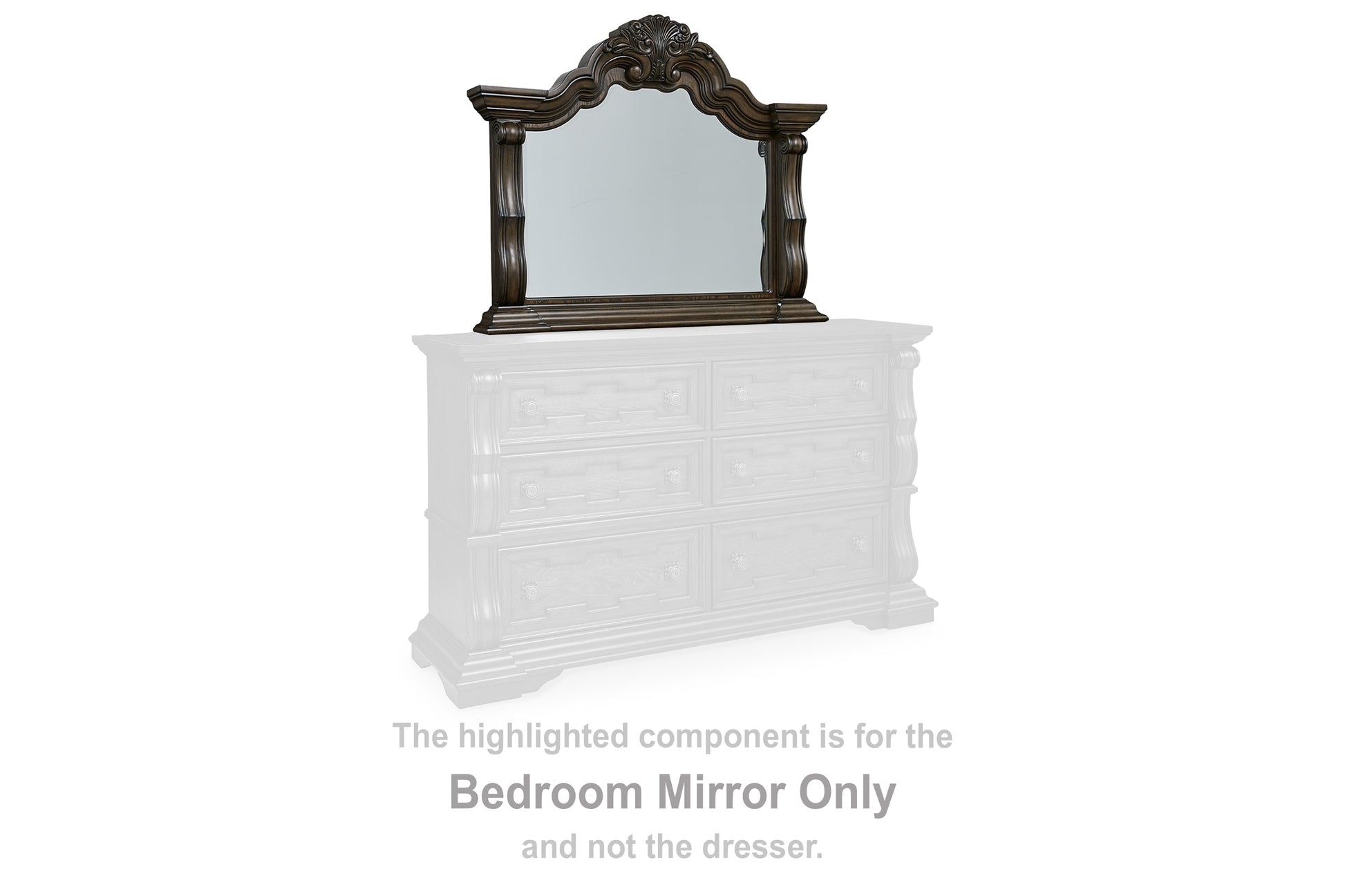 Myers Furniture Outlet - Ashley Furniture - Maylee Bedroom - Bedroom Mirror / Dark Brown - B947-36