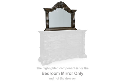 Myers Furniture Outlet - Ashley Furniture - Maylee Bedroom - Bedroom Mirror / Dark Brown - B947-36