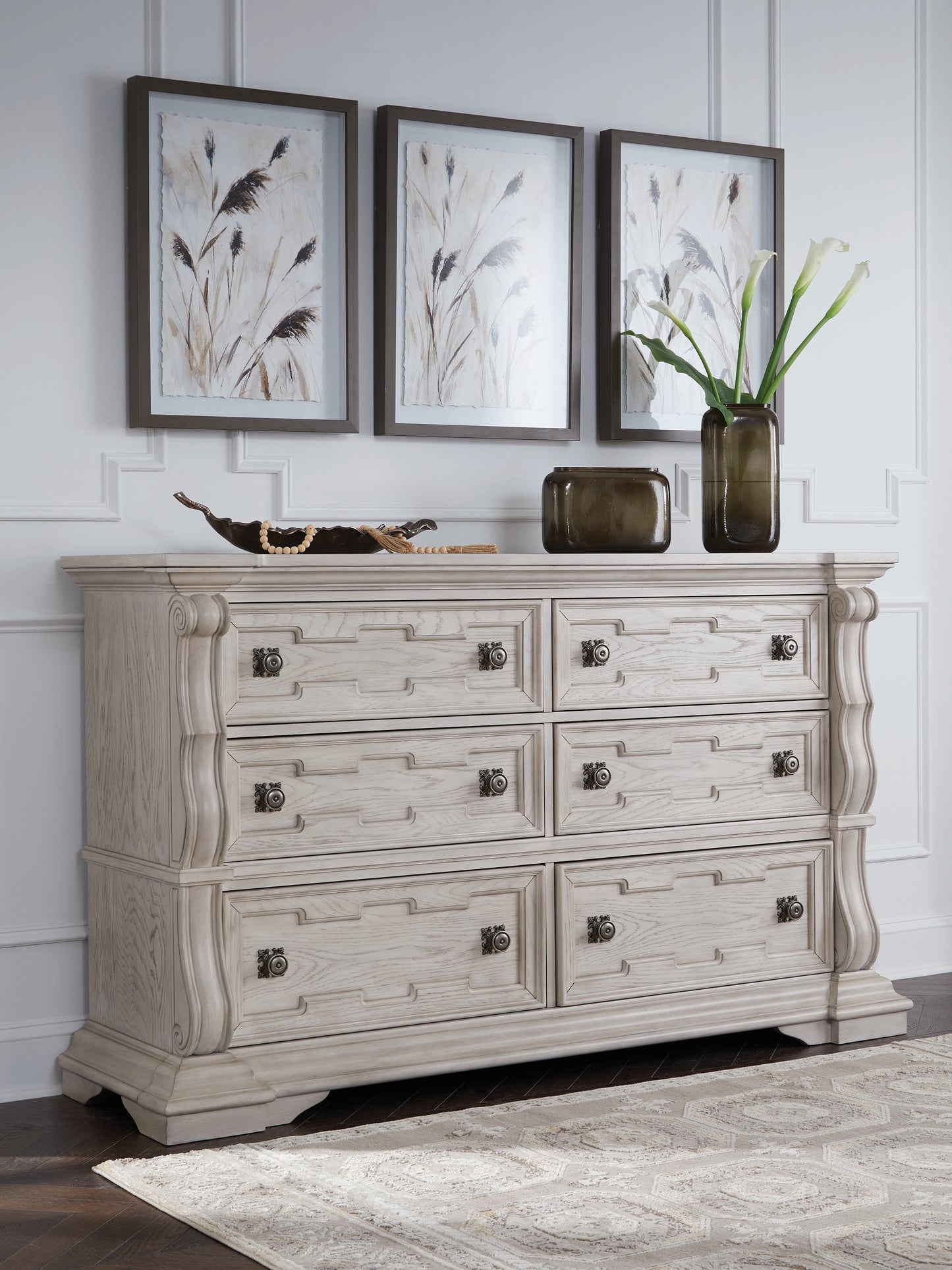 Myers Furniture Outlet - Ashley Furniture - Bruchandi Bedroom - Dresser / Antique White - PCB948-31