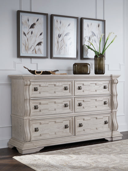 Myers Furniture Outlet - Ashley Furniture - Bruchandi Bedroom - Dresser / Antique White - PCB948-31