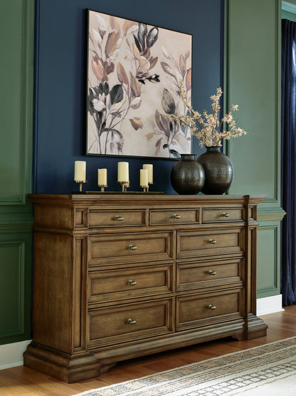 Myers Furniture Outlet - Ashley Furniture - Frantanna Bedroom - Dresser / Brown - PCB949-31