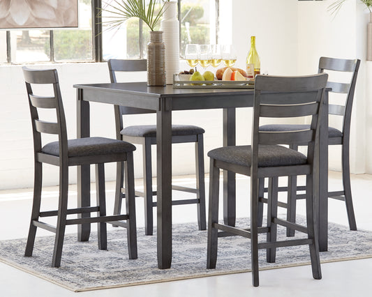 Myers Furniture Outlet - Ashley Furniture - Bridson Dining Room - RECT DRM Table Set (6/CN) / Gray - D383-325