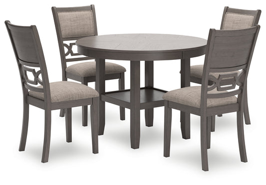 Myers Furniture Outlet - Ashley Furniture - Wrenning Dining Room - DRM Counter Table Set (5/CN) / Gray - D425-223