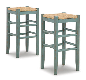 Myers Furniture Outlet - Ashley Furniture - Mirimyn Dining Room - Counter Height Bar Stool (Set of 2) / Black - D508-124X2